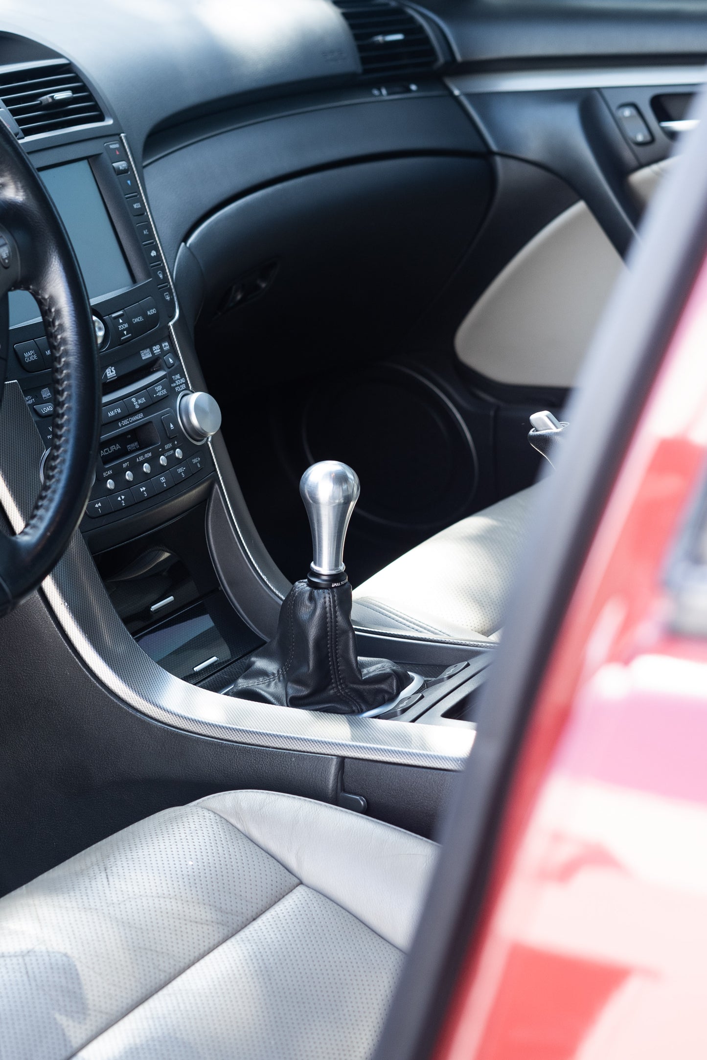 Matte black anodized CNC aluminum boot collar Honda compatible
